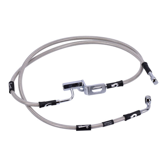 MCS by Goodridge brake line rear, stainless clear coated