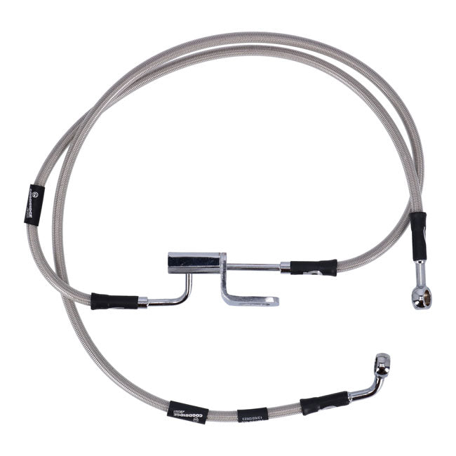 MCS by Goodridge brake line rear, stainless clear coated