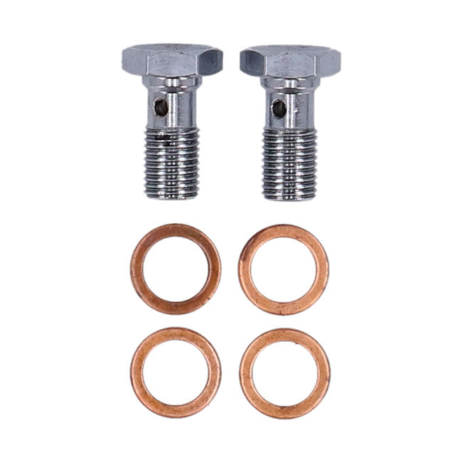 MCS by Goodridge brake line rear, stainless clear coated