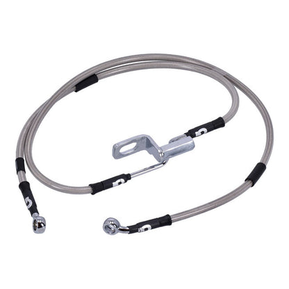 MCS by Goodridge brake line rear, stainless clear coated