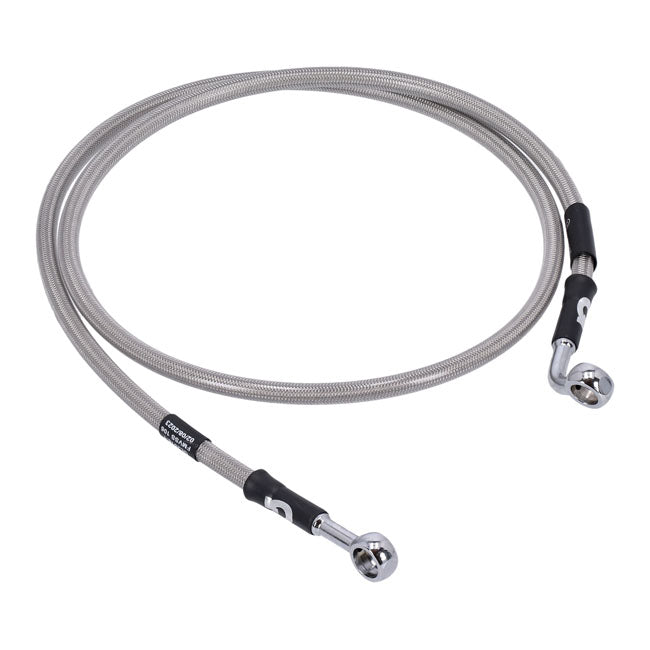 MCS by Goodridge brake line front, stainless clear coated