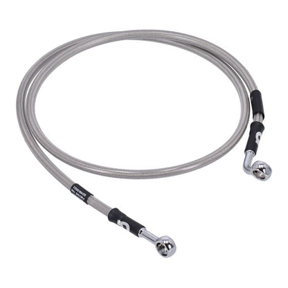 MCS by Goodridge brake line front, stainless clear coated