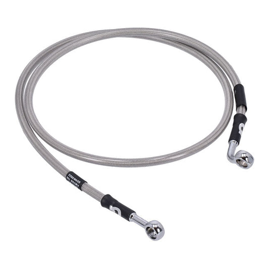 MCS by Goodridge brake line front, stainless clear coated