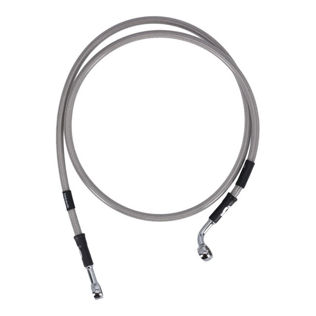 MCS by Goodridge brake line front, stainless clear coated