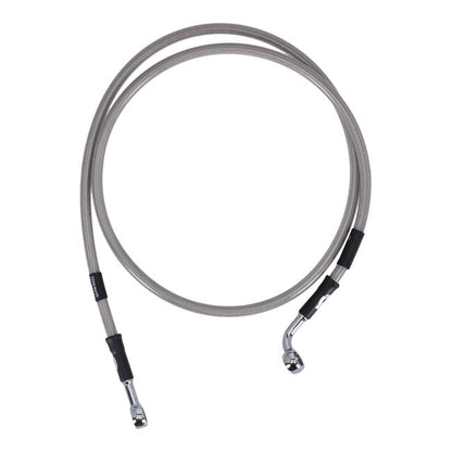 MCS by Goodridge brake line front, stainless clear coated