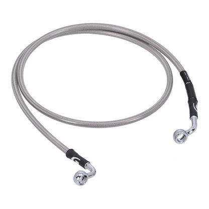 MCS by Goodridge brake line front, stainless clear coated