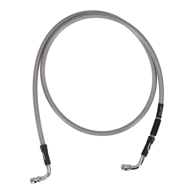 MCS by Goodridge brake line front, stainless clear coated