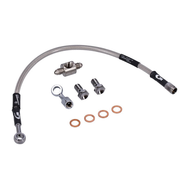 MCS by Goodridge brake line rear, stainless clear coated