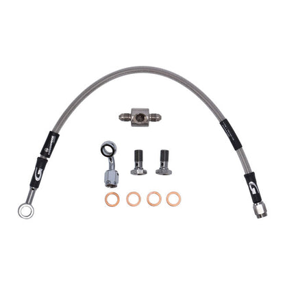 MCS by Goodridge brake line rear, stainless clear coated