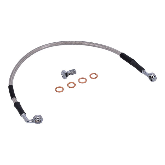 MCS by Goodridge brake line rear, stainless clear coated
