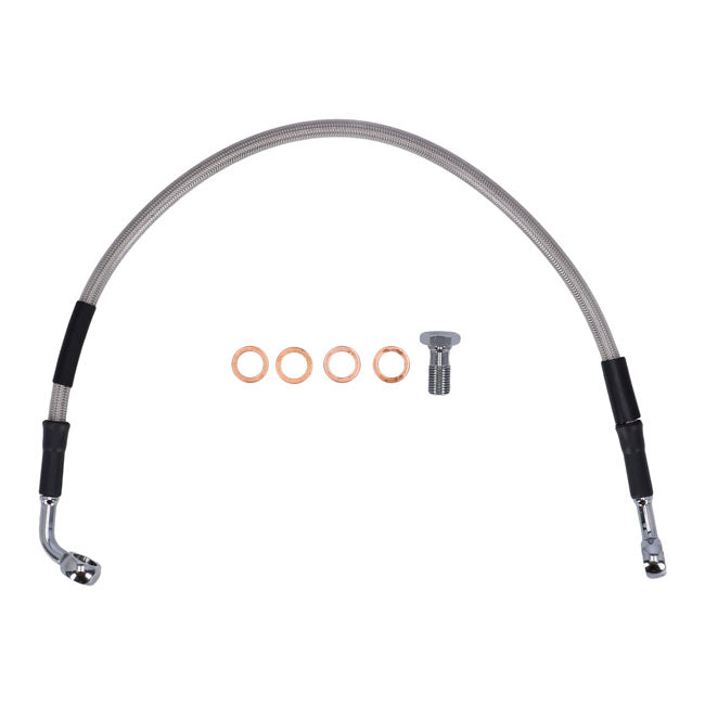 MCS by Goodridge brake line rear, stainless clear coated