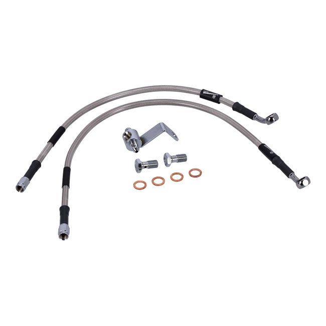 MCS by Goodridge brake line rear, stainless clear coated