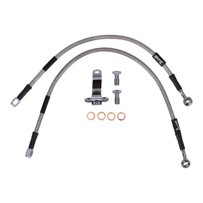 MCS by Goodridge brake line rear, stainless clear coated
