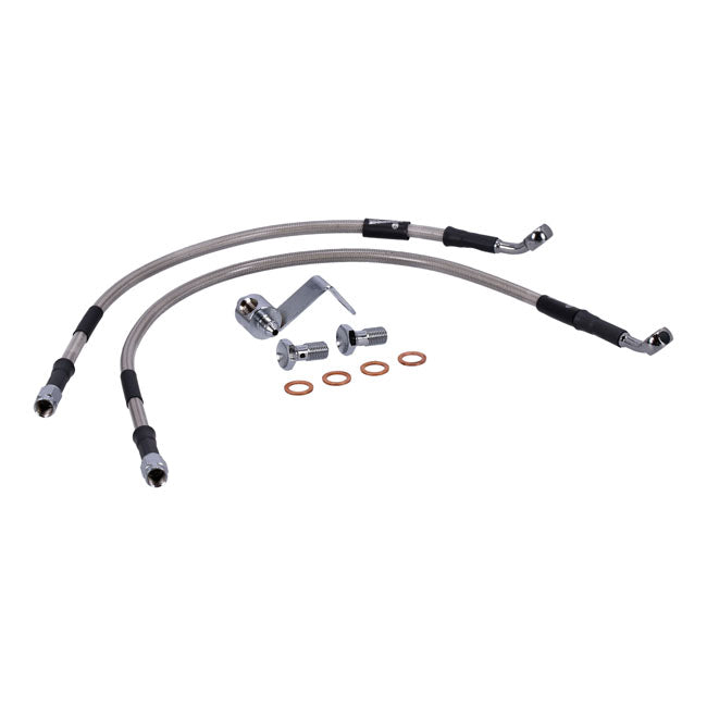 MCS by Goodridge brake line rear, stainless clear coated