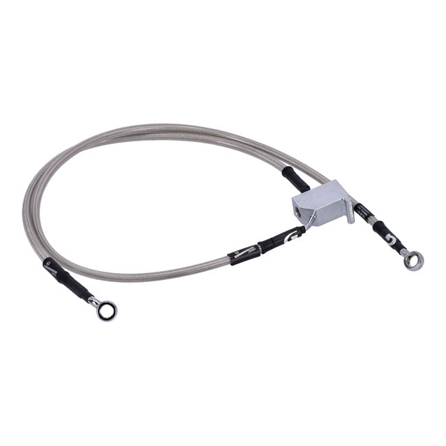 MCS by Goodridge brake line rear, stainless clear coated