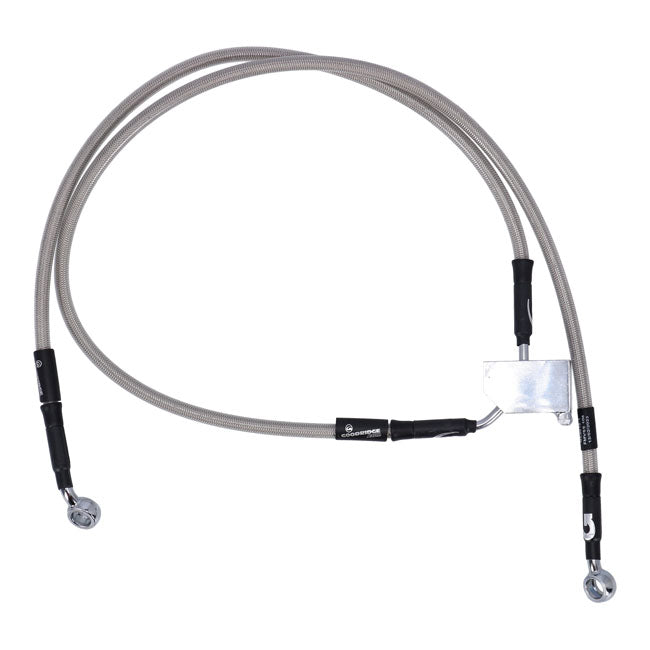MCS by Goodridge brake line rear, stainless clear coated