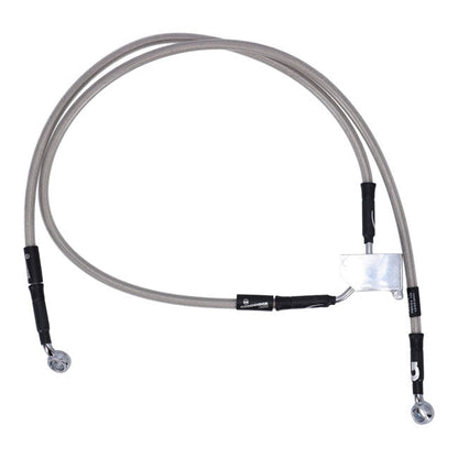 MCS by Goodridge brake line rear, stainless clear coated