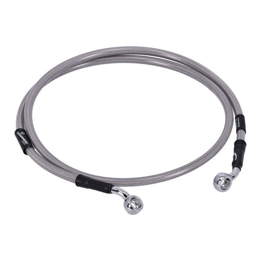MCS by Goodridge brake line front, stainless clear coated
