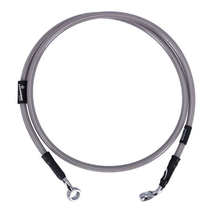 MCS by Goodridge brake line front, stainless clear coated