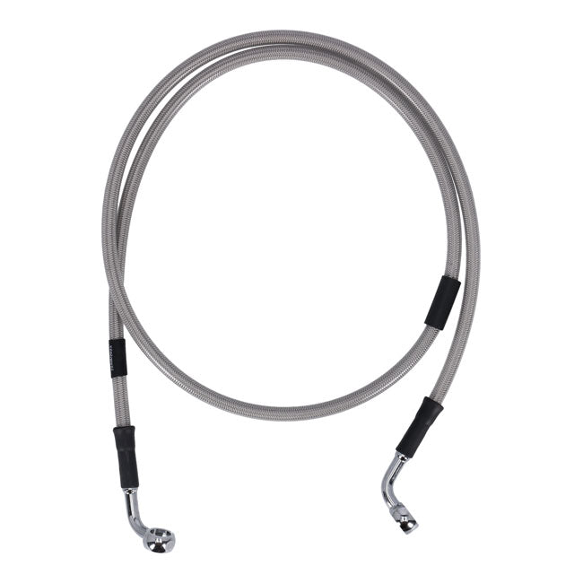 MCS by Goodridge brake line front, stainless clear coated