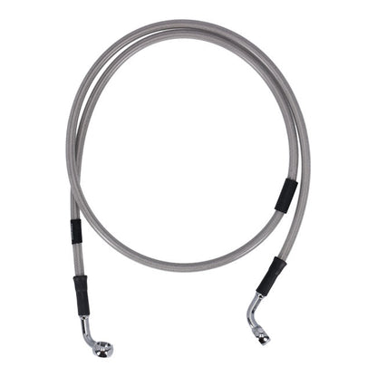 MCS by Goodridge brake line front, stainless clear coated