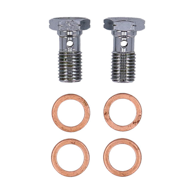MCS by Goodridge brake line front, stainless clear coated