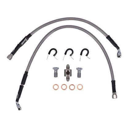 MCS by Goodridge brake line rear, stainless clear coated
