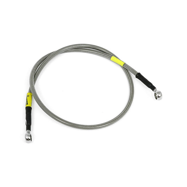Goodridge ABS brake line upper front, stainless clear coated
