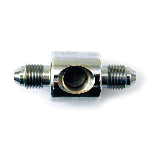 Goodridge, universal brake switch fitting. 3/8-24. Chrome