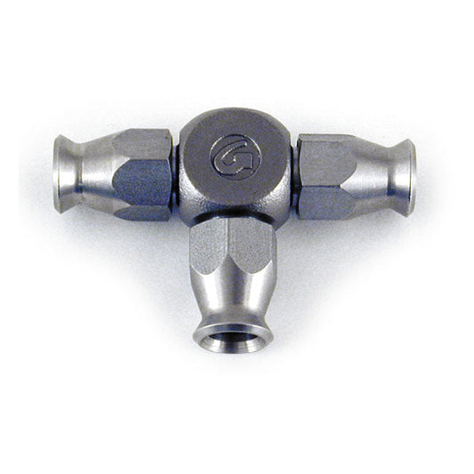 Goodridge t-fitting, 3 hose ends, ss