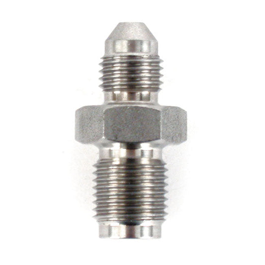 Goodridge adapter fitting, high polished stainless steel