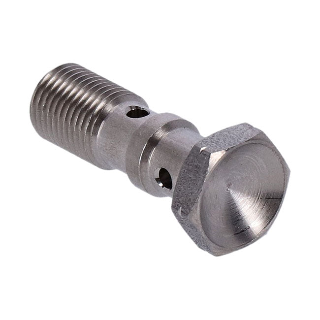Goodridge, m10x1.00 double banjo bolt. High polished SS