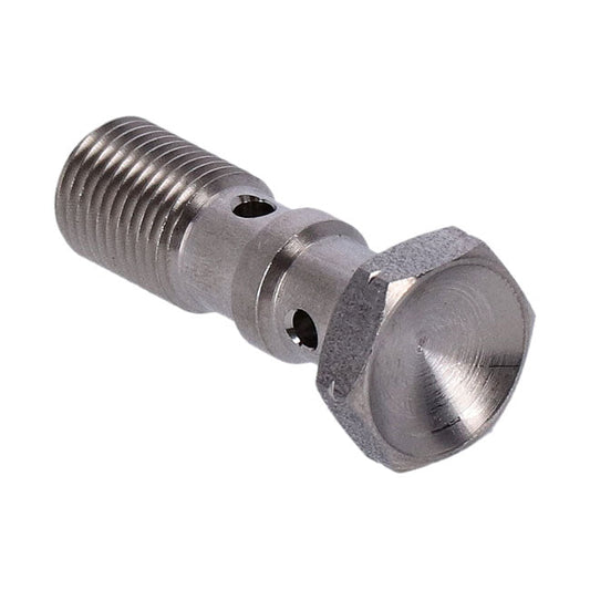Goodridge, m10x1.00 double banjo bolt. High polished SS