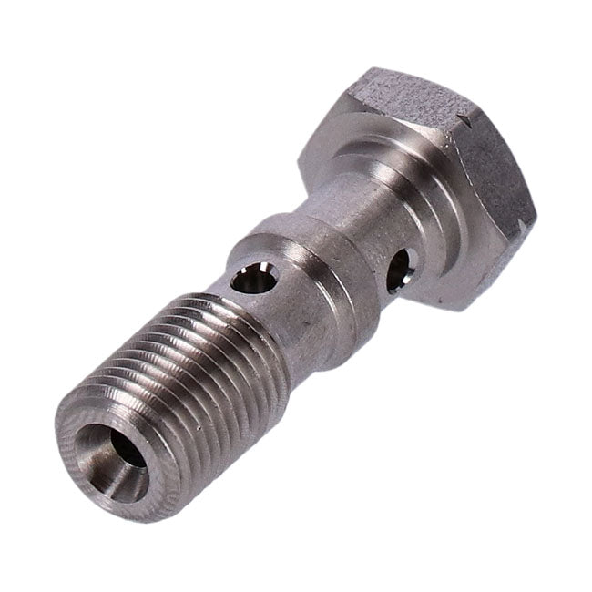 Goodridge, m10x1.00 double banjo bolt. High polished SS