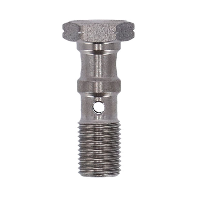 Goodridge, m10x1.00 double banjo bolt. High polished SS