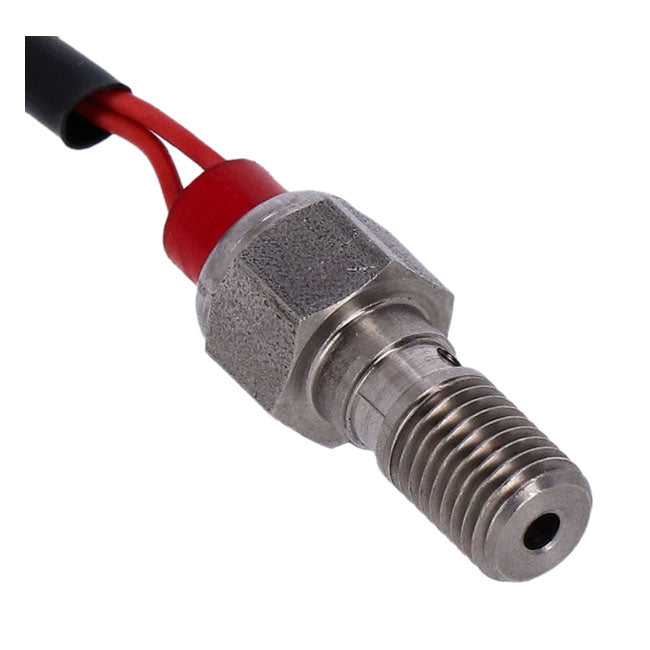 Goodridge, M10 x 1.25 banjo brake switch. SS