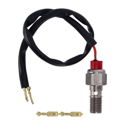 Goodridge, M10 x 1.25 banjo brake switch. SS