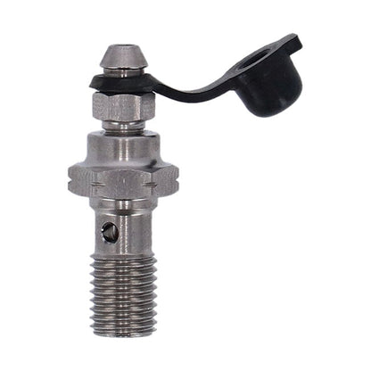 Goodridge, M10 x 1.25 banjo bolt w/bleed nipple. Stainless