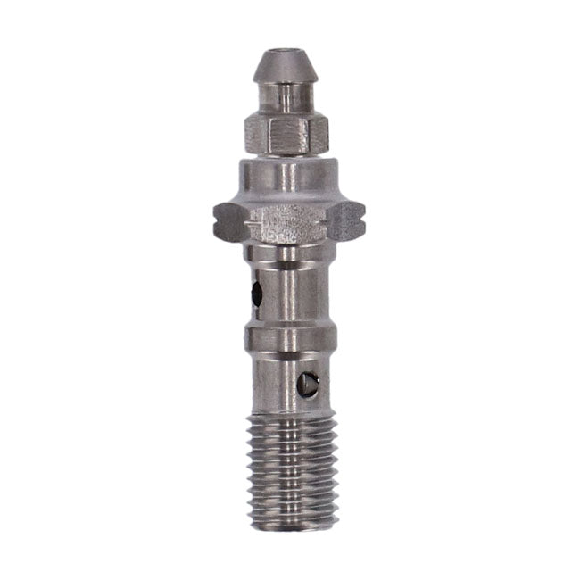 Goodridge, M10 x 1.25 double banjo bolt with bleed nipple