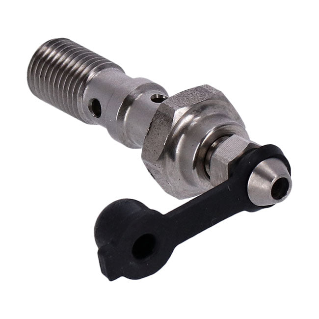 Goodridge, 3/8-24 double banjo bolt with bleed nipple