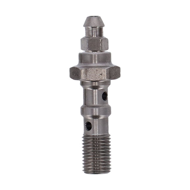 Goodridge, 3/8-24 double banjo bolt with bleed nipple