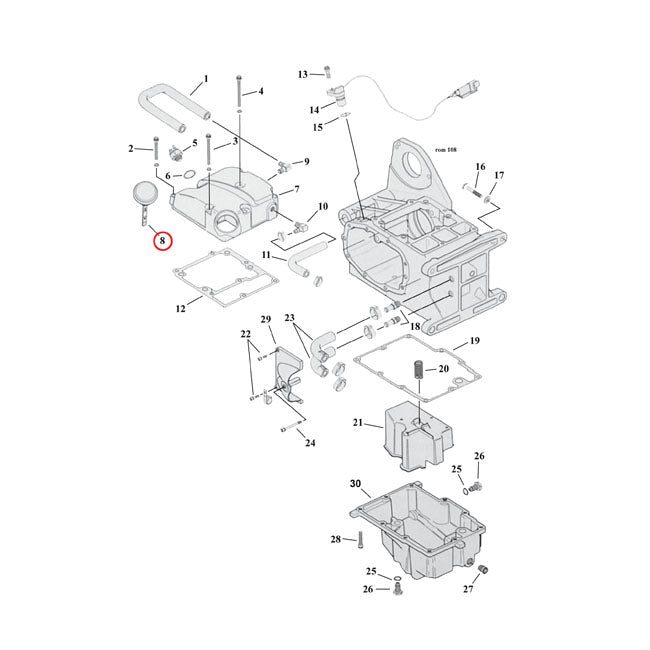 Oil tank fill plug