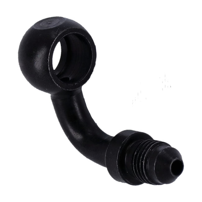 Goodridge Banjo fitting black 3/8", 90 degrees, 10mm