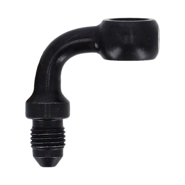 Goodridge Banjo fitting black 3/8", 90 degrees, 10mm