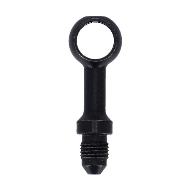 Goodridge Banjo fitting black 7/16" straight 11mm