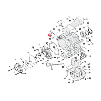 Transmission fill plug. round head