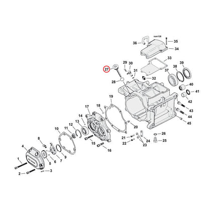 Transmission fill plug. round head