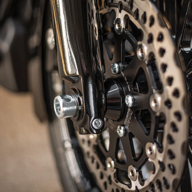 Killer Custom, front wheel ABS spacer right front. Black