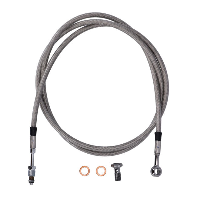 Goodridge hydraulic clutch line kit 65", clear coated