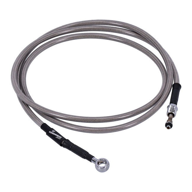 Goodridge hydraulic clutch line kit 67", clear coated